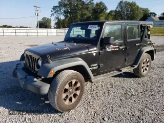 2015 Jeep Wrangler Unlimited Sport RHD with VIN 1C4BJWKG5FL715964, listed as a Copart auction lot 75101874 with 119,929 mi miles and Salvage title. Bid and sale history available at DreamBid. Image 1.