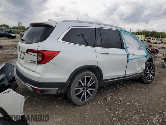 2020 Honda Pilot Touring 8-Passenger with VIN 5FNYF6H99LB050134, listed as a Copart auction lot 55095435 with 26,080 mi miles and Salvage title. Bid and sale history available at DreamBid. Image 3.