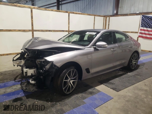 2023 Genesis G70 2.0T with VIN KMTG34TA7PU131707, listed as a Copart auction lot 81918783 with 5,700 mi miles and Non Repairable. Bid and sale history available at DreamBid. Image 1.