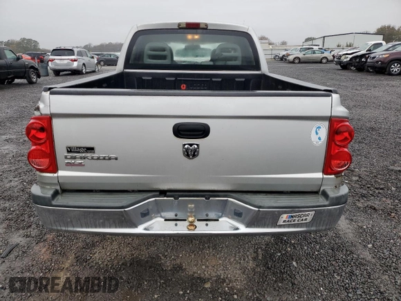 2006 Dodge Dakota SLT with VIN 1D7HE48K86S605839, listed as a Copart auction lot 78135534 with 205,283 mi miles and Salvage Title. Bid and sale history available at DreamBid. Image 6.