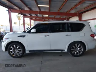 2012 Infiniti QX56 8-passenger with VIN JN8AZ2ND0C9715396, listed as a IAAI auction lot 41267602 with 206,630 mi miles and . Bid and sale history available at DreamBid. Image 15.