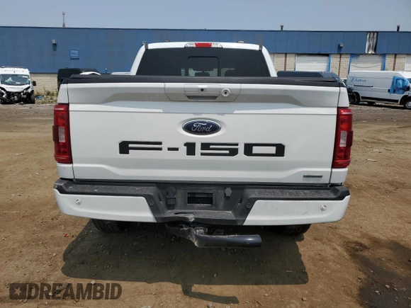 2023 Ford F-150 XL with VIN 1FTEW1EP7PFB66555, listed as a Copart auction lot 59384665 with 28,495 mi miles and Salvage title. Bid and sale history available at DreamBid. Image 6.