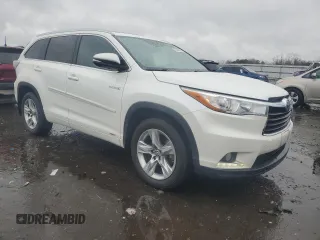 2016 Toyota Highlander Hybrid Limited with VIN 5TDDCRFH5GS018687, listed as a Copart auction lot 43478525 with 123,088 mi miles and Salvage Title. Bid and sale history available at carsss.com. Image 4.