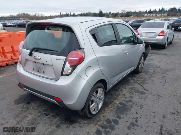 2014 Chevrolet Spark LT with VIN KL8CD6S95EC458499, listed as a IAAI auction lot 41614652 with 133,628 mi miles. Bid and sale history available at carsss.com. Image 4.