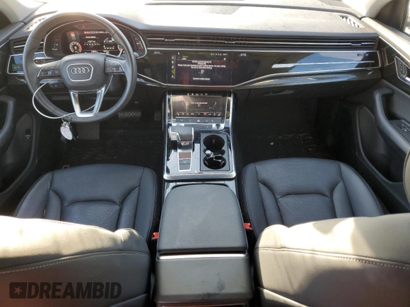 2021 Audi Q8 Premium Plus with VIN WA1BVAF1XMD005456, listed as a Copart auction lot 74460904 with 24,854 mi miles and Salvage Title. Bid and sale history available at carsss.com. Image 8.