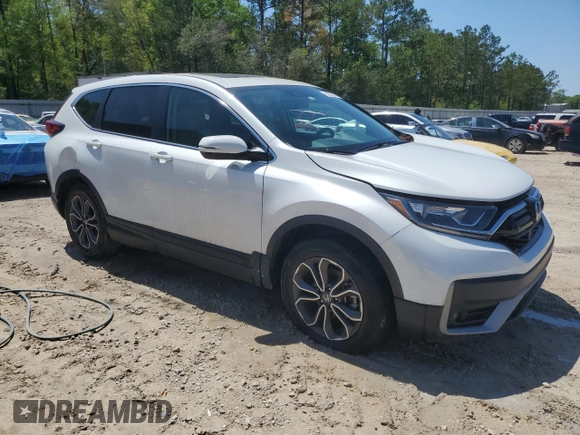 2021 Honda CR-V EX-L with VIN 5J6RW1H87ML007953, listed as a Copart auction lot 51735475 with 43,150 mi miles and Salvage Title. Bid and sale history available at carsss.com. Image 4.