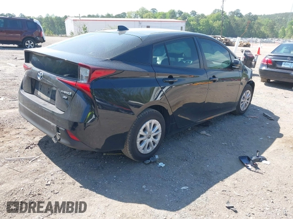 2022 Toyota Prius L Eco with VIN JTDKAMFU1N3182790, listed as a IAAI auction lot 41993264 with 124,777 mi miles and . Bid and sale history available at DreamBid. Image 4.
