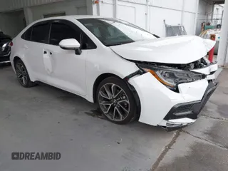 2021 Toyota Corolla SE with VIN 5YFS4MCE7MP059926, listed as a IAAI auction lot 41732717 with 48,583 mi miles. Bid and sale history available at carsss.com. Image 1.