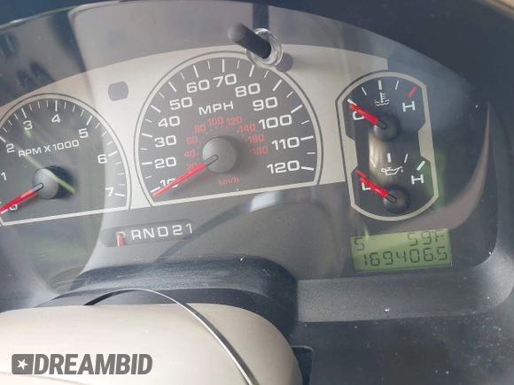 2008 Ford F-150 XL with VIN 1FTPX12V68FB82076, listed as a IAAI auction lot 42106845 with 169,406 mi miles and . Bid and sale history available at DreamBid. Image 7.
