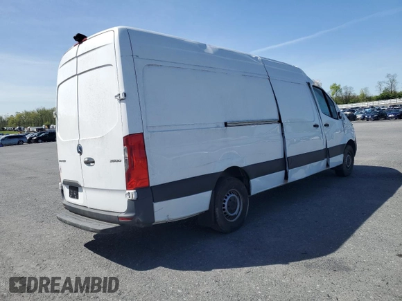 2021 Mercedes-Benz Sprinter with VIN W1W4DCHY1MT051078, listed as a Copart auction lot 55146715 with Not Provided miles and Clean Title. Bid and sale history available at DreamBid. Image 3.