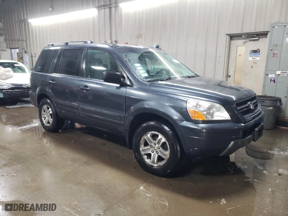 2005 Honda Pilot EX with VIN 5FNYF18485B035733, listed as a Copart auction lot 45552935 with 199,749 mi miles and Salvage Title. Bid and sale history available at carsss.com. Image 4.