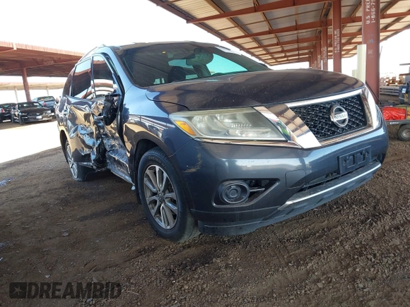 2014 Nissan Pathfinder SV z VIN 5N1AR2MM4EC654746, wystawiony jako IAAI lot #42009849 z przebiegiem 154 827 mil mil oraz . Historia ofert i sprzedaży dostępna na DreamBid. Obrazek 1.
