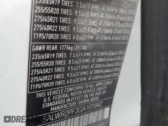 2016 Land Rover Range Rover Sport HSE с VIN SALWR2PF3GA101942, выставлен на аукционе Copart как лот 60323675 с пробегом 120 889 миль миль и Чистый • Clean title. История ставок и продаж доступна на DreamBid. Изображение 14.