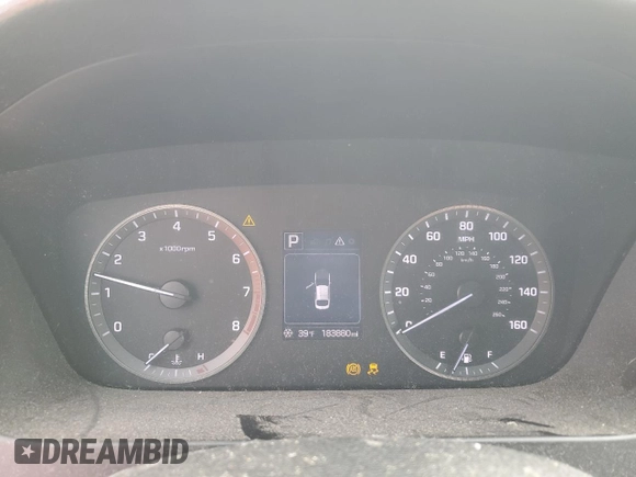 2017 Hyundai Sonata 2.4L with VIN 5NPE24AF8HH444297, listed as a Copart auction lot 46167795 with 183,880 mi miles and Salvage Title. Bid and sale history available at carsss.com. Image 9.