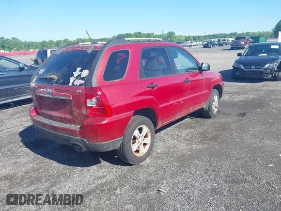2009 Kia Sportage LX with VIN KNDJF724197557984, listed as a IAAI auction lot 42195204 with 260,080 mi miles and . Bid and sale history available at carsss.com. Image 4.