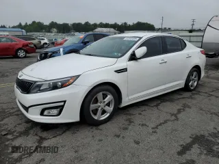 2015 Kia Optima LX z VIN KNAGM4A7XF5646760, wystawiony jako Copart lot #60365405 z przebiegiem 85 291 mil mil oraz Czysty tytuł • Clean title. Historia ofert i sprzedaży dostępna na DreamBid. Obrazek 1.