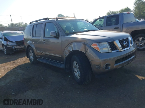 2006 Nissan Pathfinder SE with VIN 5N1AR18W96C660064, listed as a IAAI auction lot 42702343 with 198,734 mi miles and . Bid and sale history available at DreamBid. Image 1.