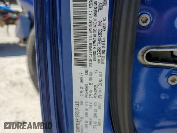 2014 Ram 1500 Big Horn с VIN 1C6RR6LT3ES403639, выставлен на аукционе Copart как лот 61560945 с пробегом 165 825 миль миль и Списание • Salvage title. История ставок и продаж доступна на DreamBid. Изображение 12.