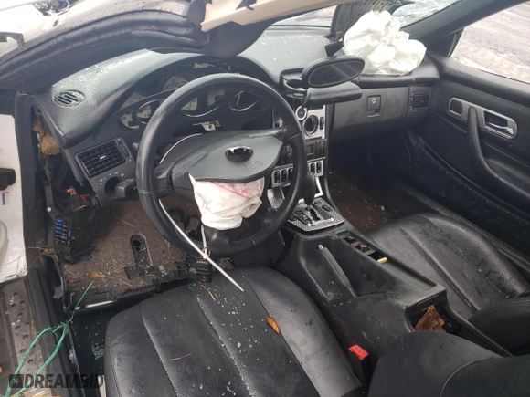 2001 Mercedes-Benz SLK-Class Kompressor with VIN WDBKK49F11F190356, listed as a Copart auction lot 79548904 with 0 mi miles and Salvage Title. Bid and sale history available at carsss.com. Image 8.