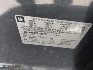 2013 Chevrolet Equinox LS with VIN 2GNALBEK0D1205756, listed as a IAAI auction lot 41883352 with 232,703 mi miles. Bid and sale history available at carsss.com. Image 9.