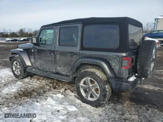 2020 Jeep Wrangler Unlimited Sahara with VIN 1C4HJXEN4LW224564, listed as a Copart auction lot 88884175 with 54,583 mi miles and Salvage Title. Bid and sale history available at carsss.com. Image 2.