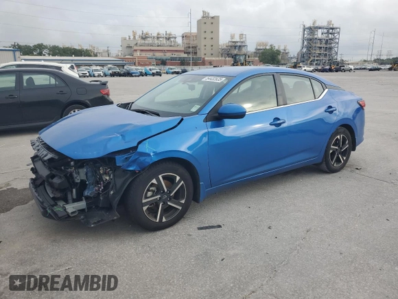 2024 Nissan Sentra SV z VIN 3N1AB8CV2RY305106, wystawiony jako Copart lot #54432635 z przebiegiem 21 709 mil mil oraz Szkoda całkowita • Salvage title. Historia ofert i sprzedaży dostępna na DreamBid. Obrazek 1.