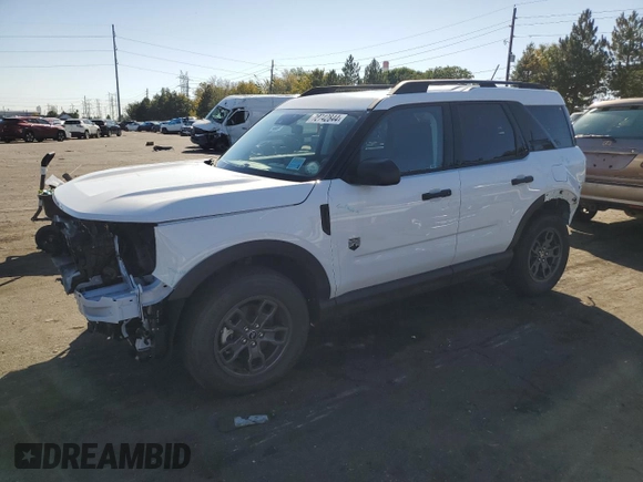 2024 Ford Bronco Sport Big Bend with VIN 3FMCR9B68RRE16976, listed as a Copart auction lot 72742844 with 1,757 mi miles and Salvage title. Bid and sale history available at DreamBid. Image 1.