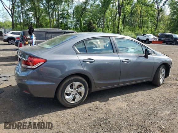 2013 Honda Civic LX z VIN 19XFB2F56DE223966, wystawiony jako Copart lot #59117725 z przebiegiem 115 394 mil mil oraz Szkoda całkowita • Salvage title. Historia ofert i sprzedaży dostępna na DreamBid. Obrazek 3.