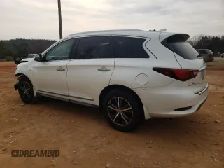 2019 Infiniti QX60 Luxe with VIN 5N1DL0MM7KC526872, listed as a Copart auction lot 43431365 with 123,058 mi miles and Salvage Title. Bid and sale history available at DreamBid. Image 2.