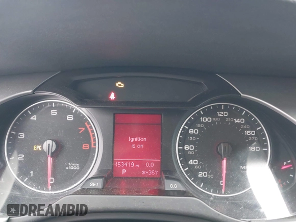 2010 Audi A4 2.0T Premium with VIN WAUAFAFL6AN053023, listed as a IAAI auction lot 41490360 with 153,419 mi miles. Bid and sale history available at carsss.com. Image 7.