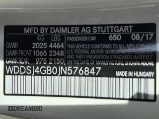 2018 Mercedes-Benz CLA 250 with VIN WDDSJ4GB0JN576847, listed as a Copart auction lot 42260174 with 81,678 mi miles and . Bid and sale history available at DreamBid. Image 10.