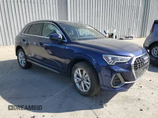 2025 Audi Q3 S line Premium z VIN WA1DECF34S1001830, wystawiony jako Copart lot #48467995 z przebiegiem 1 723 mil mil oraz Czysty tytuł • Clean title. Historia ofert i sprzedaży dostępna na DreamBid. Obrazek 4.