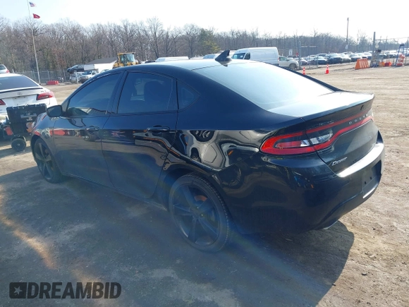 2015 Dodge Dart SXT with VIN 1C3CDFBB4FD180656, listed as a IAAI auction lot 41504520 with 105,525 mi miles. Bid and sale history available at carsss.com. Image 3.
