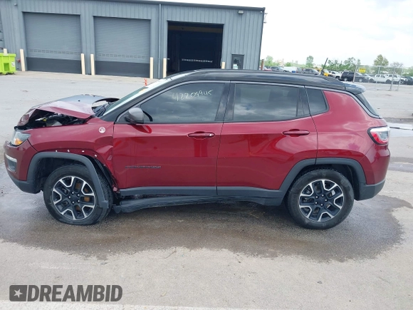 2021 Jeep Compass Trailhawk with VIN 3C4NJDDB6MT502932, listed as a IAAI auction lot 42209945 with 63,119 mi miles and . Bid and sale history available at DreamBid. Image 14.