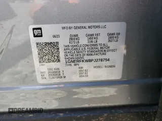 2023 Chevrolet Traverse LS with VIN 1GNERFKW8PJ278754, listed as a Copart auction lot 56452164 with 18,627 mi miles and Salvage Title. Bid and sale history available at carsss.com. Image 13.