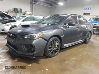 2018 Subaru WRX STI with VIN JF1VA2M67J9815232, listed as a Copart auction lot 51070345 with 69,195 mi miles and Salvage Title. Bid and sale history available at carsss.com. Image 1.