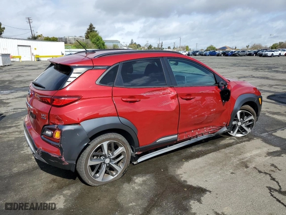 2018 Hyundai Kona Limited with VIN KM8K3CA51JU110900, listed as a Copart auction lot 49400525 with 64,276 mi miles and Salvage Title. Bid and sale history available at carsss.com. Image 3.