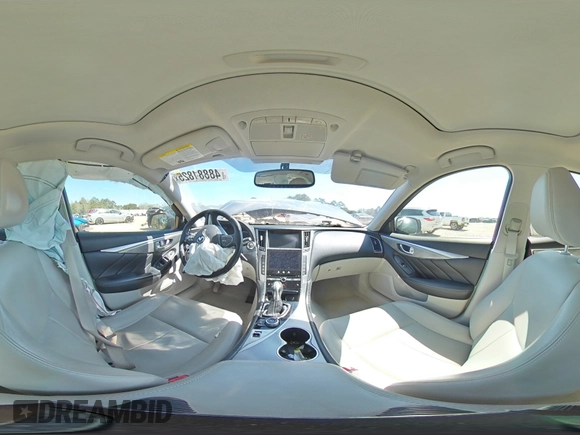 2015 Infiniti Q50 Premium with VIN JN1BV7APXFM348648, listed as a Copart auction lot 48881825 with 163,955 mi miles and Salvage Title. Bid and sale history available at carsss.com. Image 12.