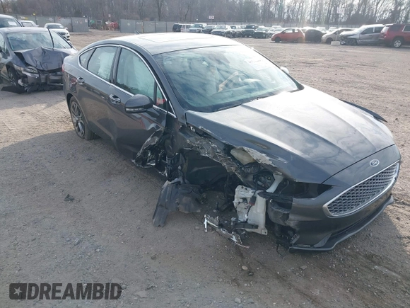 2019 Ford Fusion Hybrid Titanium with VIN 3FA6P0RU9KR158129, listed as a IAAI auction lot 41717104 with 37,736 mi miles. Bid and sale history available at carsss.com. Image 1.