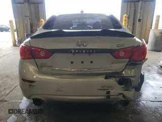 2015 Infiniti Q50 Sport with VIN JN1BV7AR5FM398763, listed as a Copart auction lot 60821115 with Not provided miles and Salvage title. Bid and sale history available at DreamBid. Image 6.