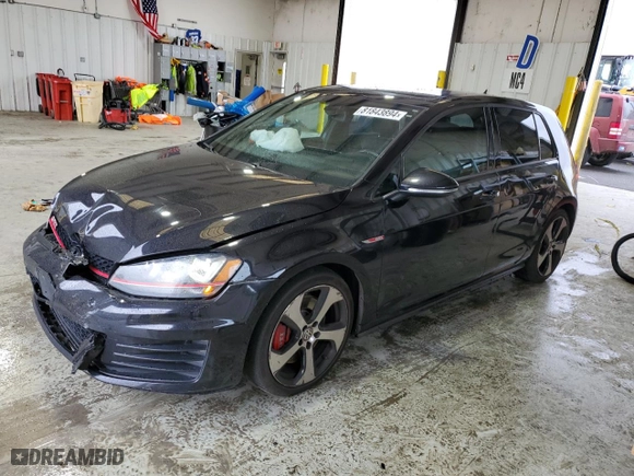 2016 Volkswagen Golf GTI S w/Performance Pkg with VIN 3VW447AU0GM054483, listed as a Copart auction lot 81843894 with 109,206 mi miles and Salvage Title. Bid and sale history available at carsss.com. Image 1.