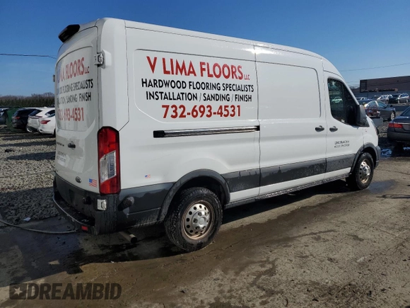 2020 Ford Transit with VIN 1FTBW9CGXLKB19851, listed as a Copart auction lot 83315454 with 174,359 mi miles and Salvage title. Bid and sale history available at DreamBid. Image 3.