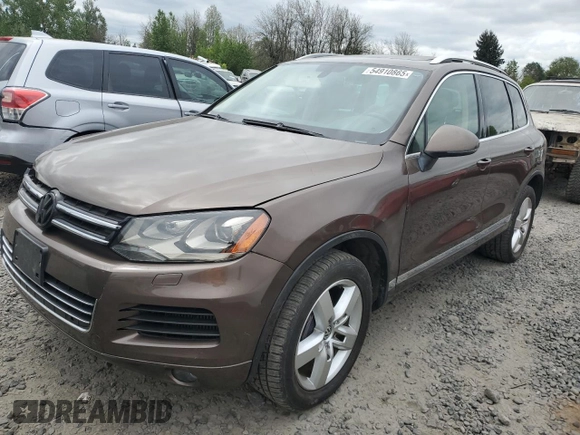 2012 Volkswagen Touareg Lux с VIN WVGEK9BPXCD012003, выставлен на аукционе Copart как лот 54910865 с пробегом 106 465 миль миль и Списание • Salvage title. История ставок и продаж доступна на DreamBid. Изображение 1.