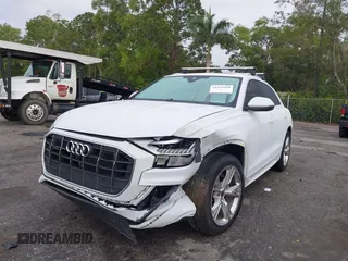 2023 Audi Q8 Premium with VIN WA1AVBF14PD015616, listed as a IAAI auction lot 41213960 with 26,102 mi miles and . Bid and sale history available at DreamBid. Image 6.