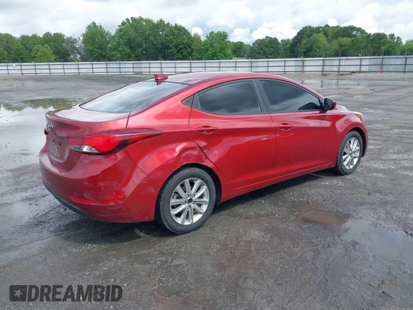 2016 Hyundai Elantra SE with VIN 5NPDH4AE1GH759460, listed as a IAAI auction lot 42201663 with 53,654 mi miles and . Bid and sale history available at DreamBid. Image 4.