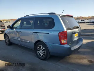 2011 Kia Sedona EX with VIN KNDMH4C75B6400923, listed as a Copart auction lot 75855444 with 76,205 mi miles and Salvage Title. Bid and sale history available at carsss.com. Image 2.