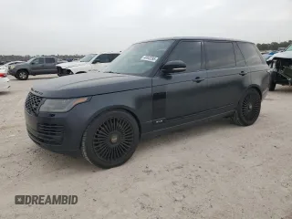 2018 Land Rover Range Rover z VIN SALGS5RE6JA387985, wystawiony jako Copart lot #48343395 z przebiegiem 94 324 mil mil oraz Czysty tytuł • Clean title. Historia ofert i sprzedaży dostępna na DreamBid. Obrazek 1.