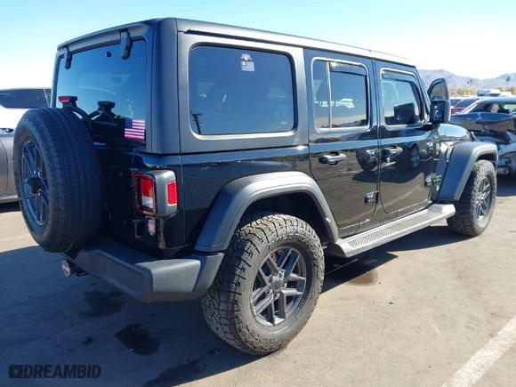 2024 Jeep Wrangler Willys with VIN 1C4PJXDN1RW109751, listed as a IAAI auction lot 41325687 with 17,265 mi miles. Bid and sale history available at carsss.com. Image 4.