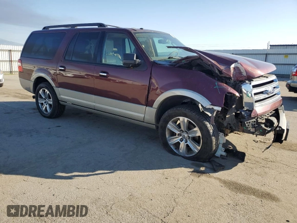 2010 Ford Expedition EL Eddie Bauer with VIN 1FMJK1J54AEB68836, listed as a Copart auction lot 42573305 with 175,999 mi miles and Salvage Title. Bid and sale history available at carsss.com. Image 4.