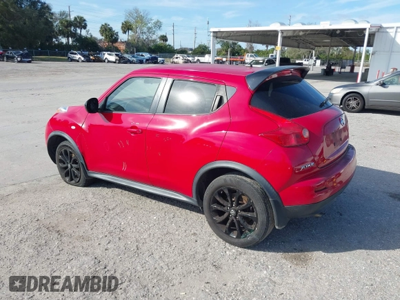 2014 Nissan Juke Nismo with VIN JN8AF5MR0ET353793, listed as a IAAI auction lot 41417228 with 104,168 mi miles and . Bid and sale history available at DreamBid. Image 3.